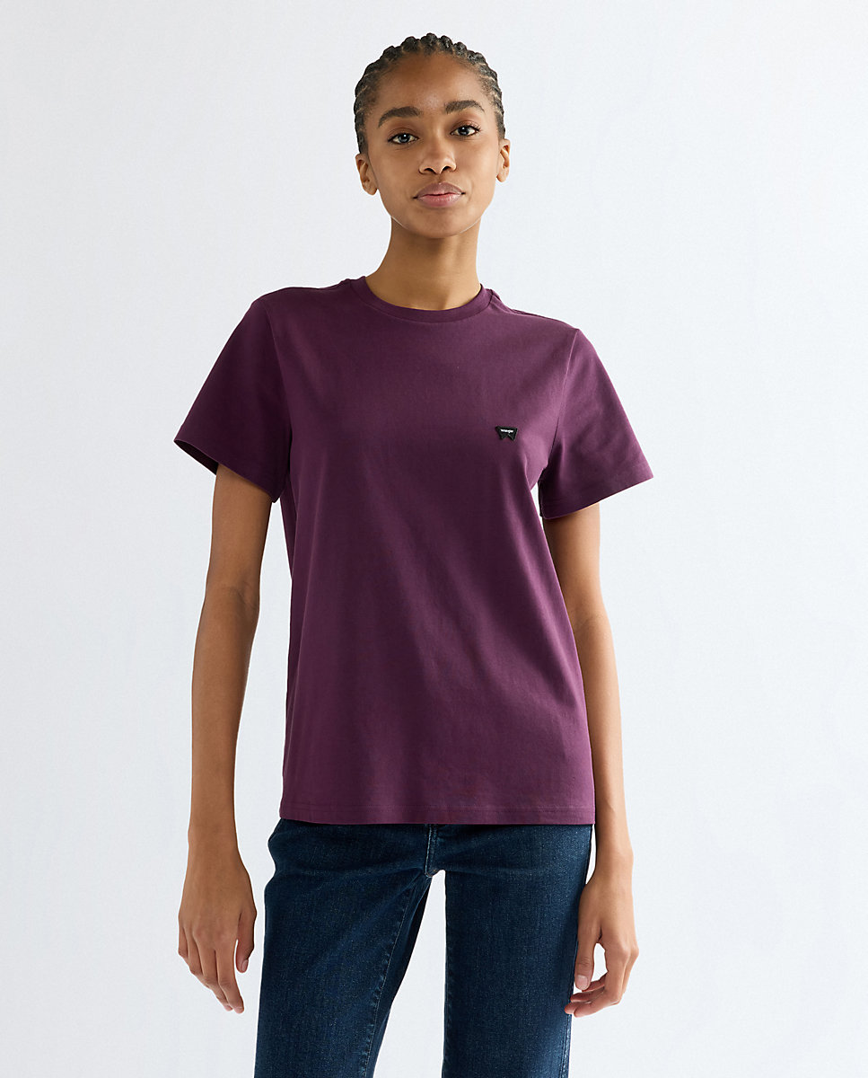 Camiseta de mujer de corte slim y manga corta - Wrangler - Morado Morado-1