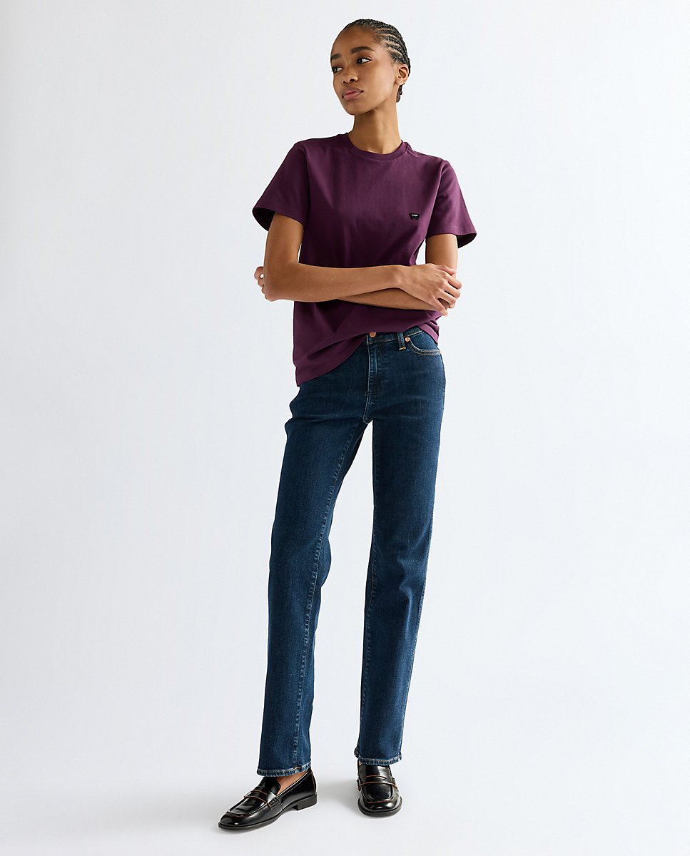 Camiseta de mujer de corte slim y manga corta - Wrangler - Morado Morado-2