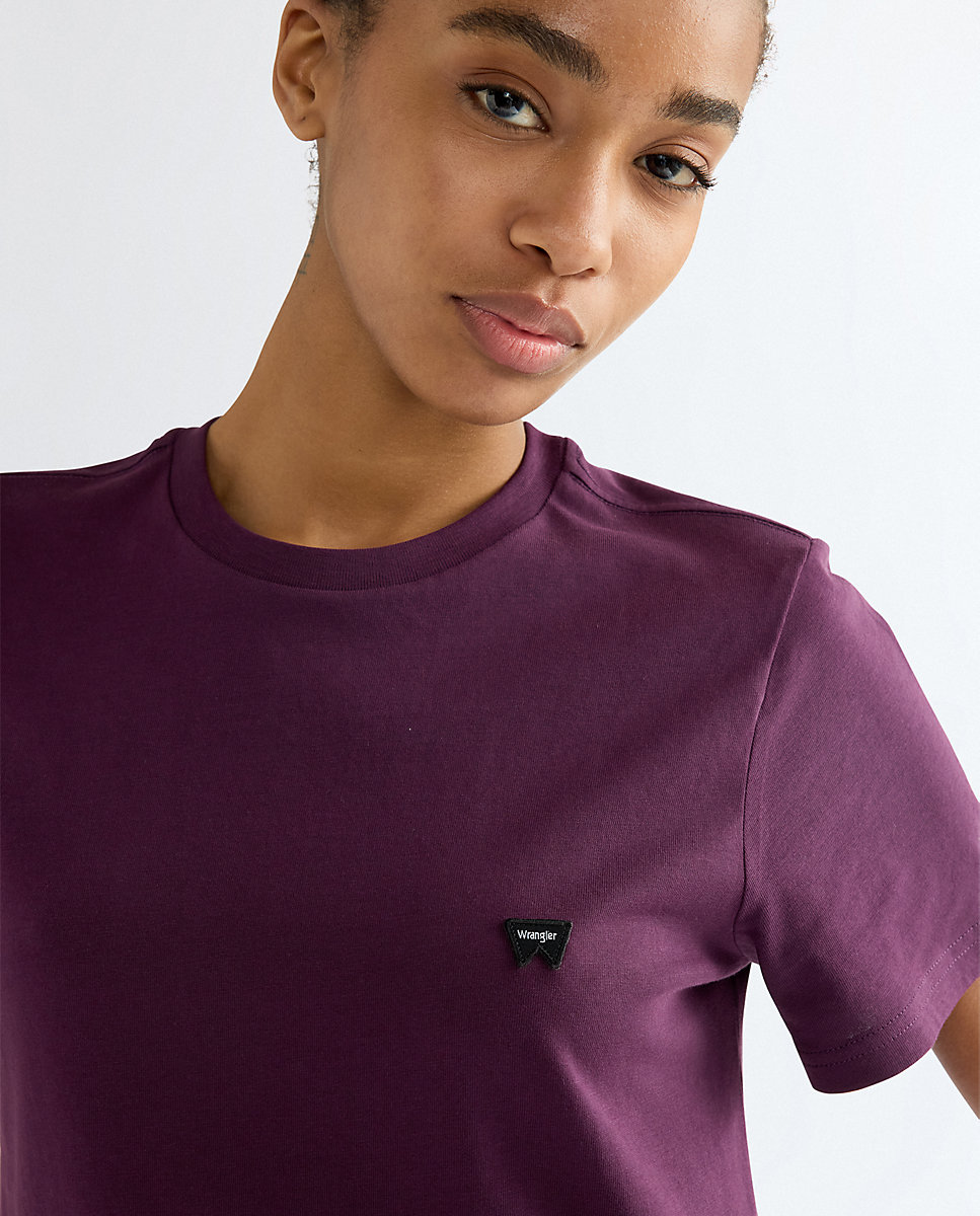Camiseta de mujer de corte slim y manga corta - Wrangler - Morado Morado-4