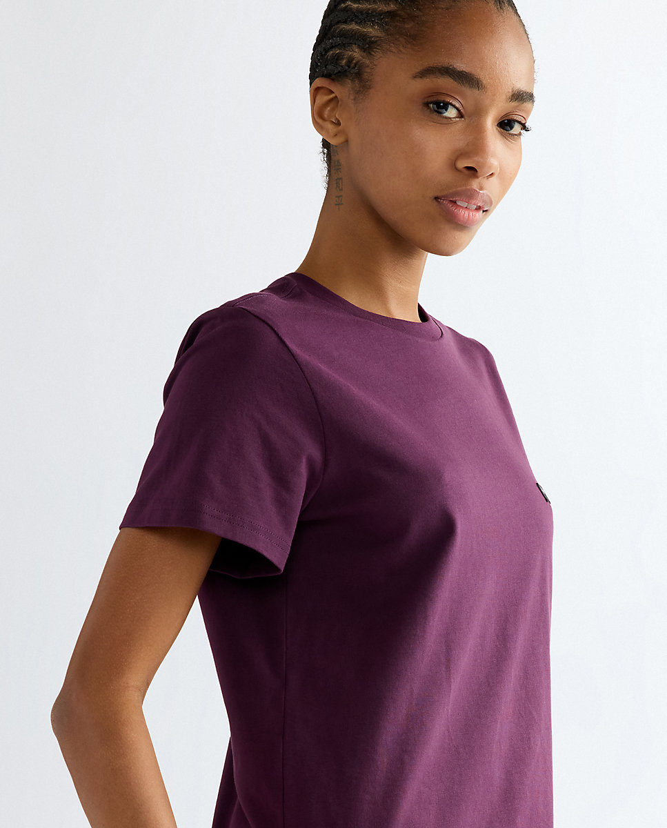 Camiseta de mujer de corte slim y manga corta - Wrangler - Morado Morado-5