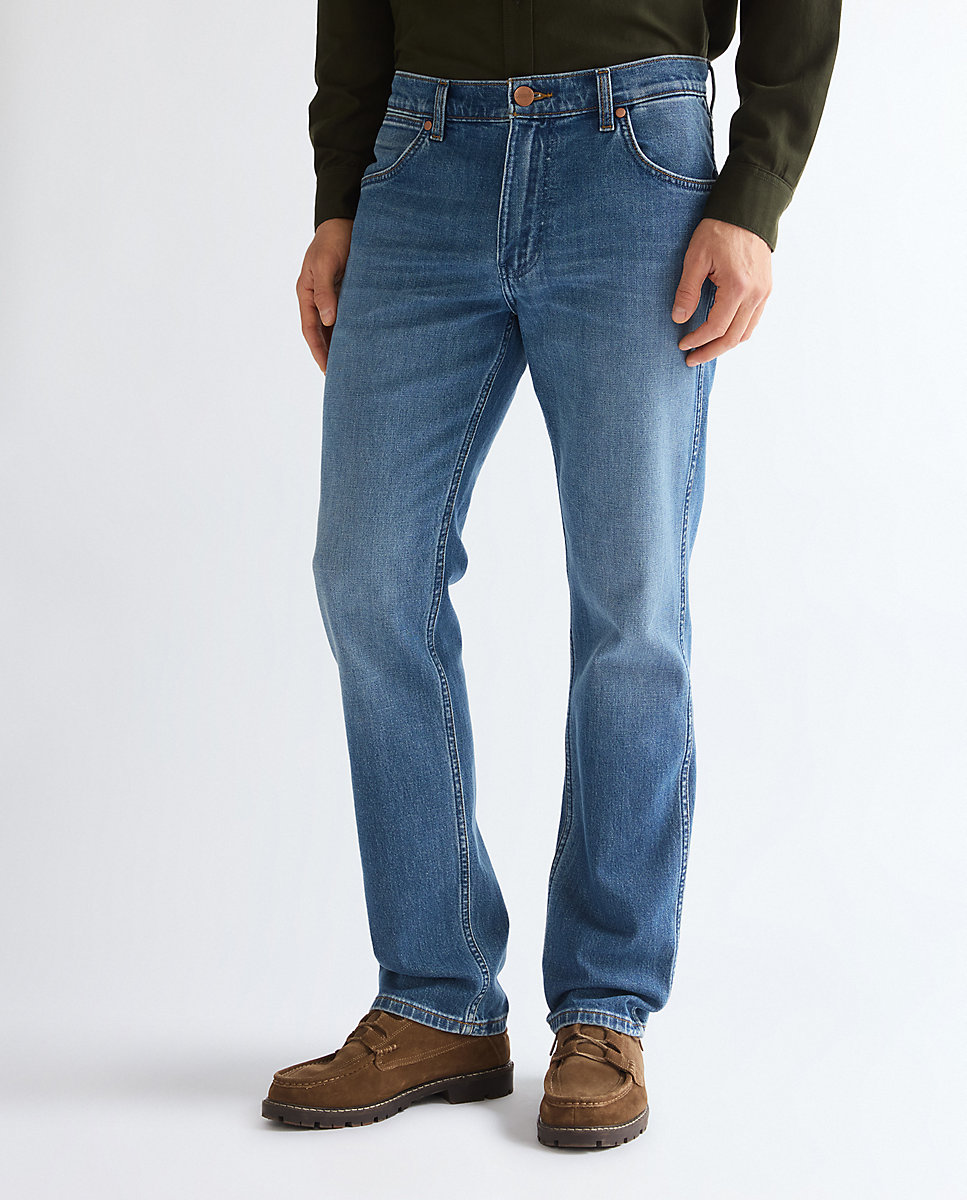 Imagen 1 de Vaquero greensboro de hombre de tiro medio y pierna recta Azul