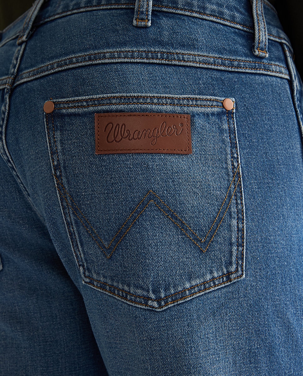 Imagen 5 de Vaquero greensboro de hombre de tiro medio y pierna recta - Wrangler - Azul Azul
