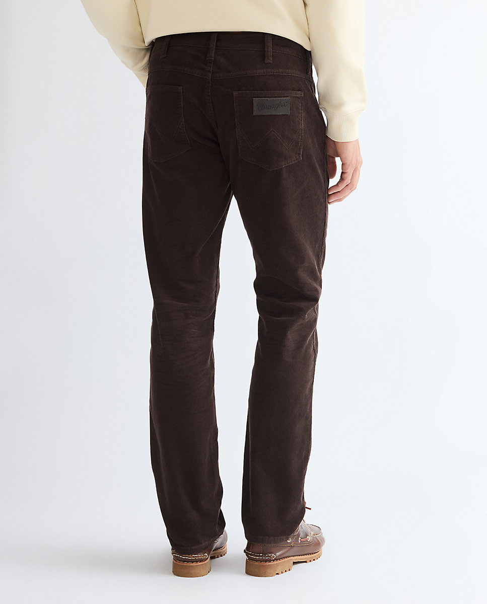 Pantalones greensboro de hombre de corte regular - Wrangler - Marrón Marrón-3