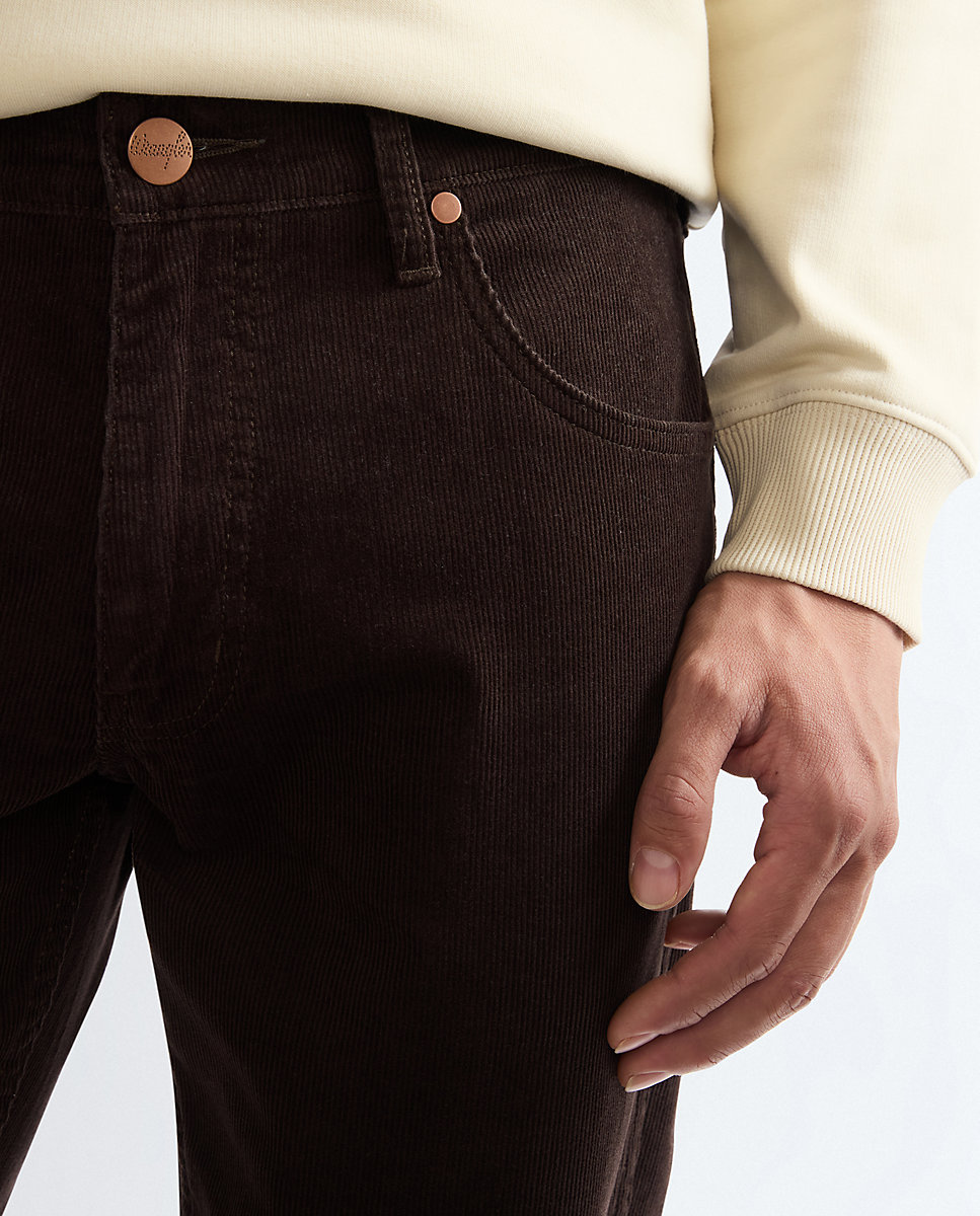 Pantalones greensboro de hombre de corte regular - Wrangler - Marrón Marrón-4