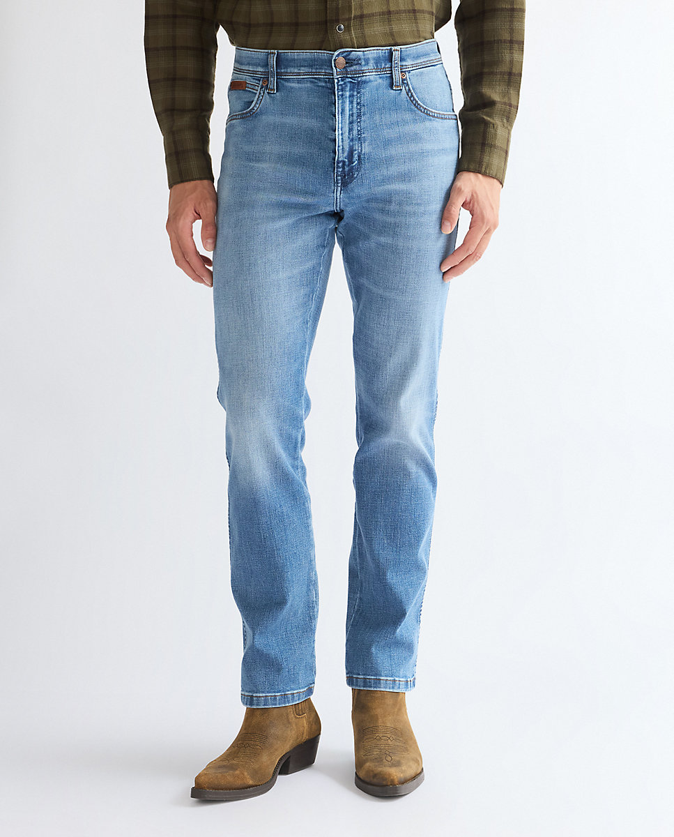 Imagen 0 de Vaquero texas de hombre de corte recto auténtico Azul
