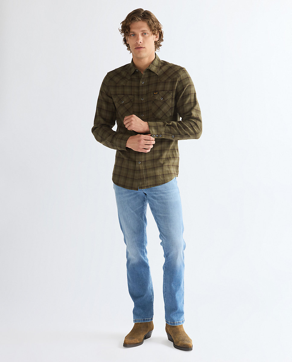 Vaquero texas de hombre de corte recto auténtico - Wrangler - Azul Azul-2