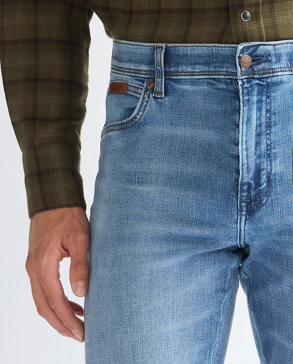 Vaquero texas de hombre de corte recto auténtico - Wrangler - Azul Azul-5