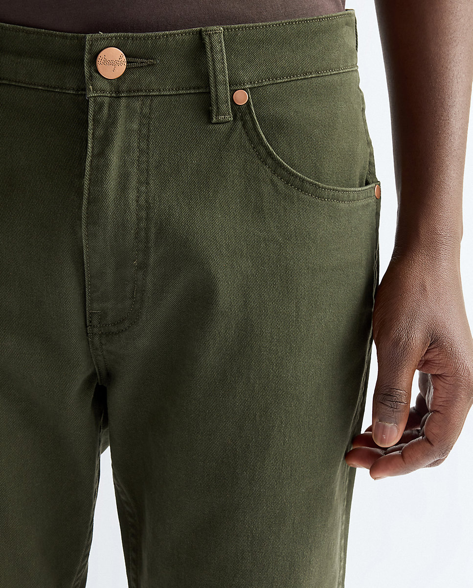 Pantalon larston de hombre de corte slim tapered en - Wrangler - Verde Verde-4