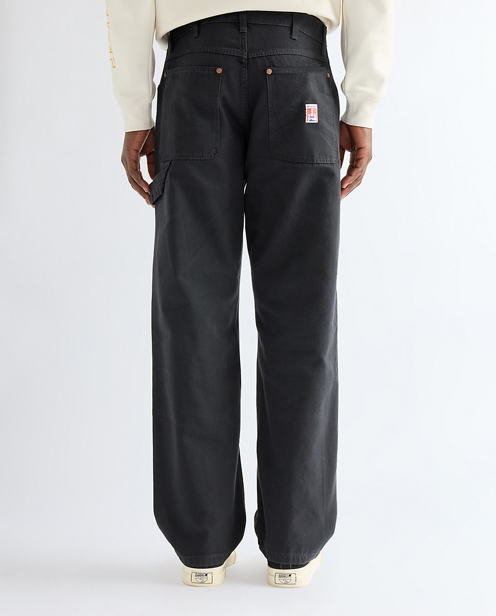 Pantalon de hombre carpenter de corte relaxed en marron - Wrangler - Negro Negro-3