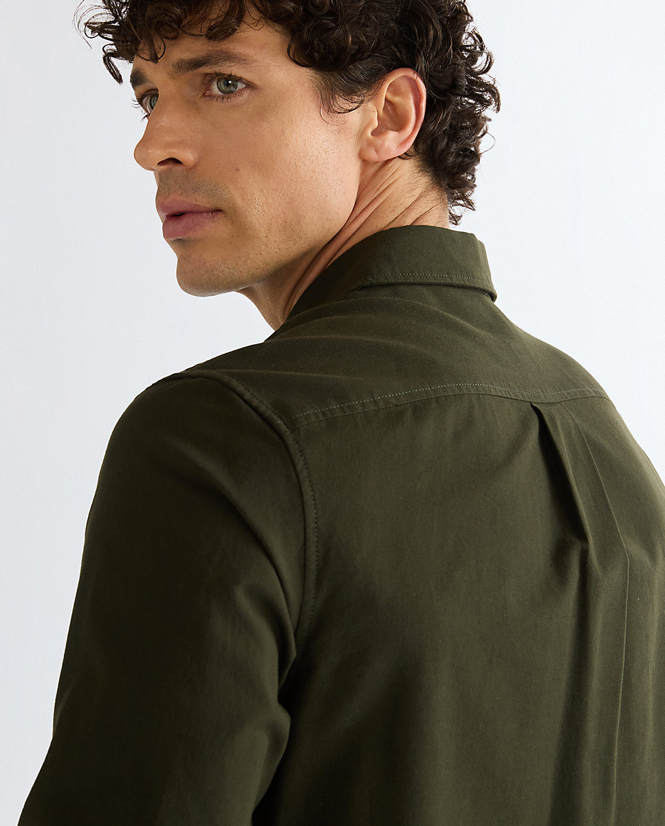 Camisa de hombre un bolsillo de corte regular - Wrangler - Verde Verde-5