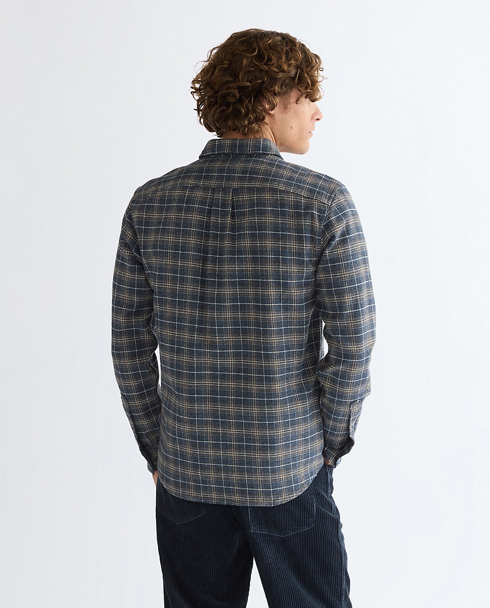 Camisa de hombre un bolsillo de corte regular - Wrangler - Azul Azul-3