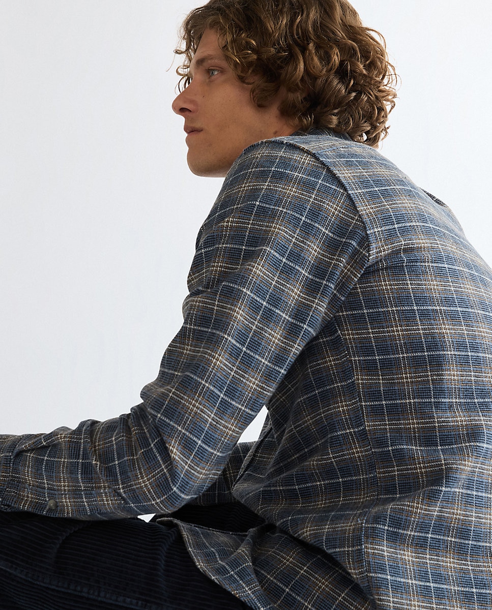Camisa de hombre un bolsillo de corte regular - Wrangler - Azul Azul-5