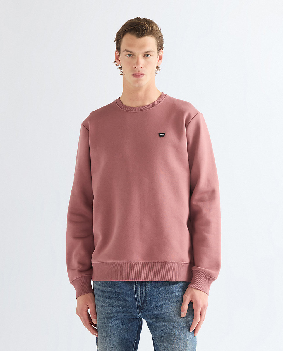 Imagen 0 de Sudadera con cuello redondo de hombre en rosa de corte relaxed Rosa