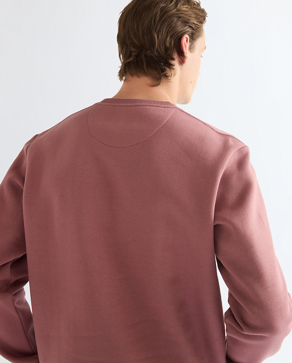 Sudadera con cuello redondo de hombre en de corte relaxed - Wrangler - Rosa Rosa-5