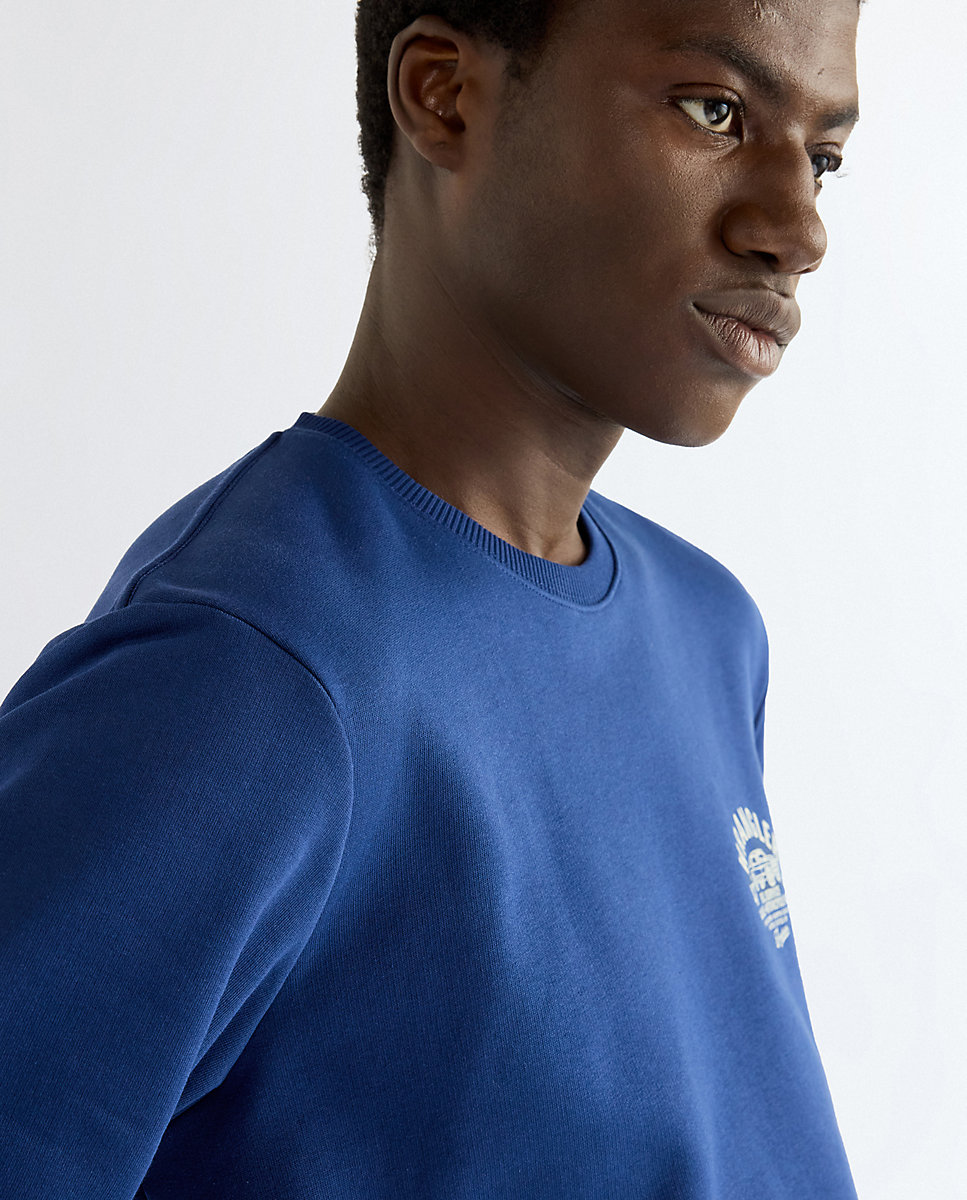 Sudadera con cuello redondo de hombre en de corte relaxed - Wrangler - Azul Azul-5