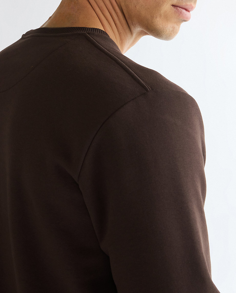 Sudadera con cuello redondo de hombre en de corte relaxed - Wrangler - Marrón Marrón-5