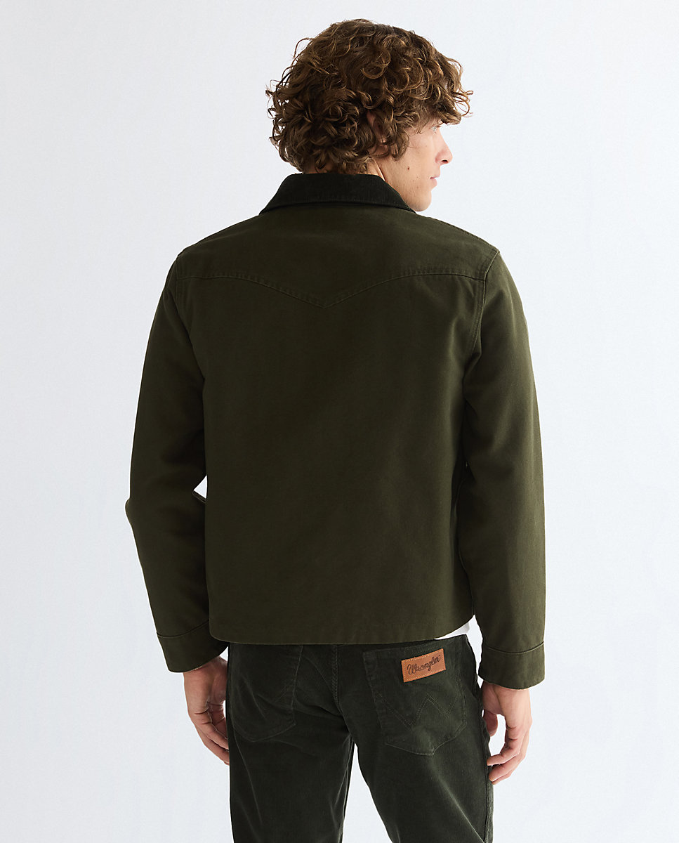 Cazadora vaquera de hombre de corte regular utility - Wrangler - Verde Verde-3