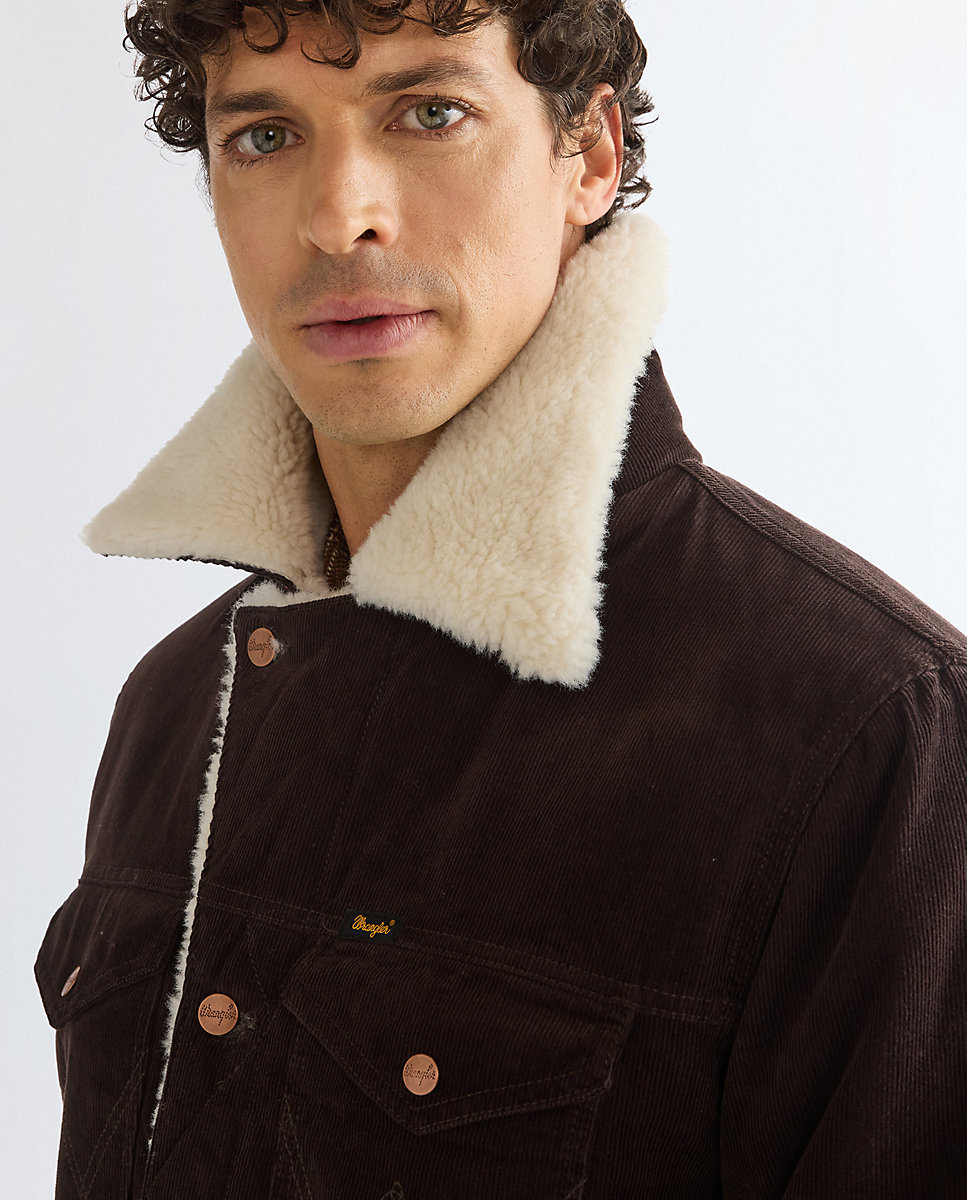 Abrigo de hombre con forro completo de sherpa - Wrangler - Marrón Marrón-4