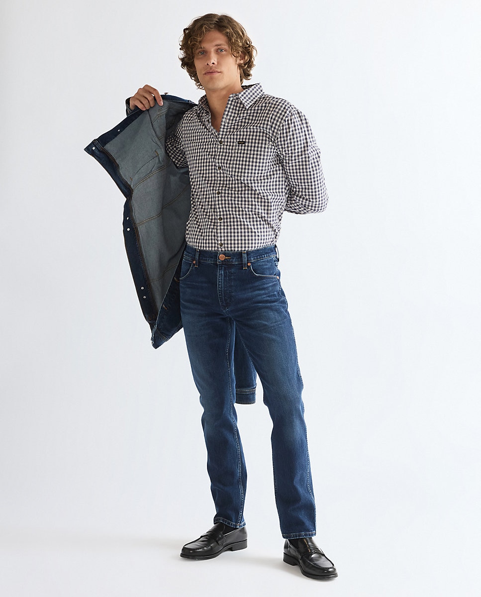 Camisa de hombre un bolsillo de corte regular - Wrangler - Rosa Rosa-2