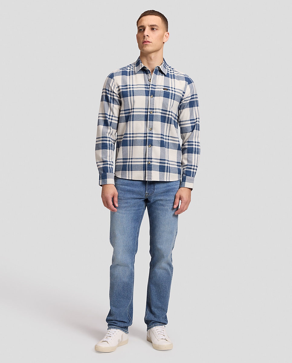 Vaquero daren de hombre de corte regular y recto - Lee - Azul Azul-2