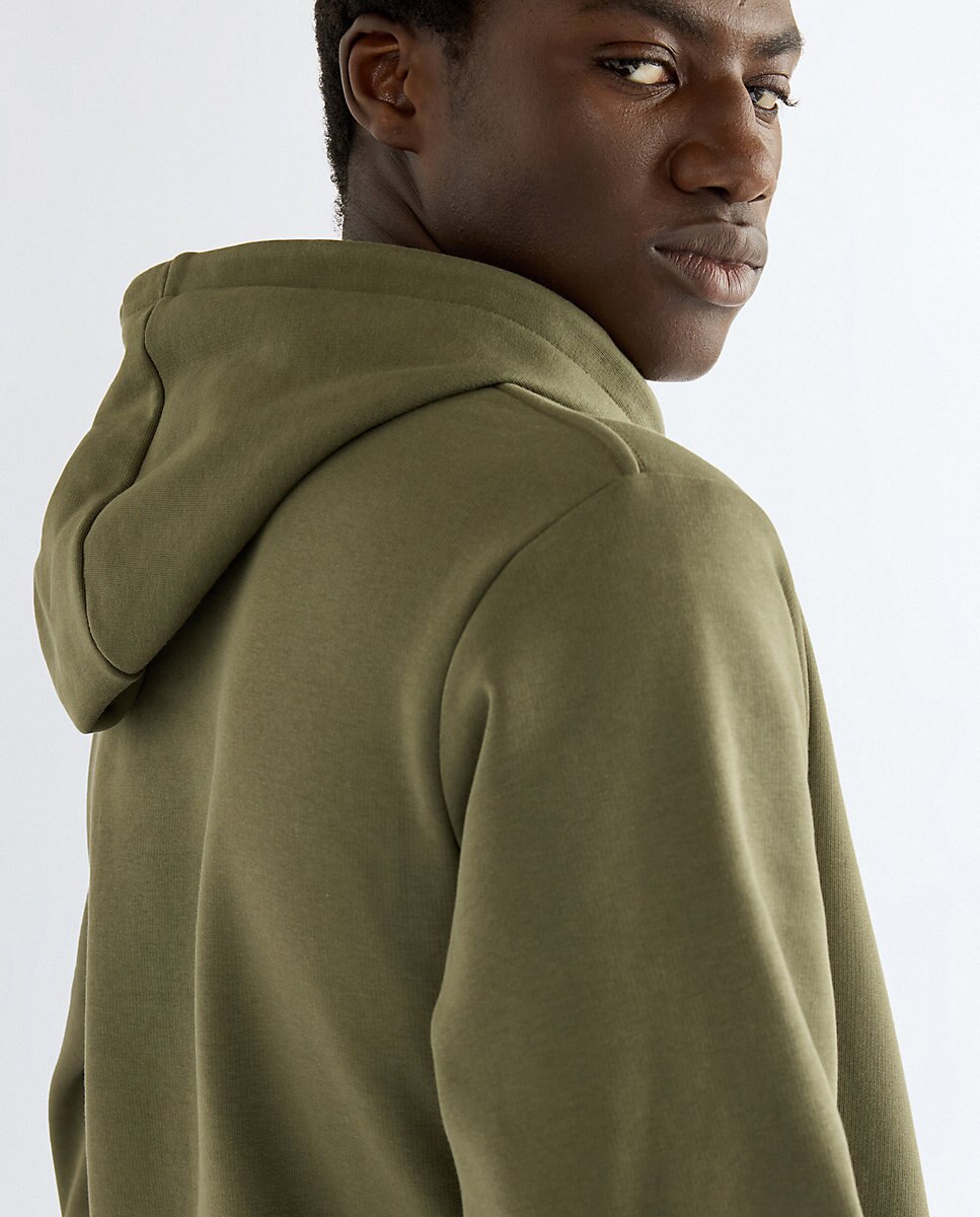Sudadera con capucha de hombre en de corte regular - Wrangler - Verde Verde-5