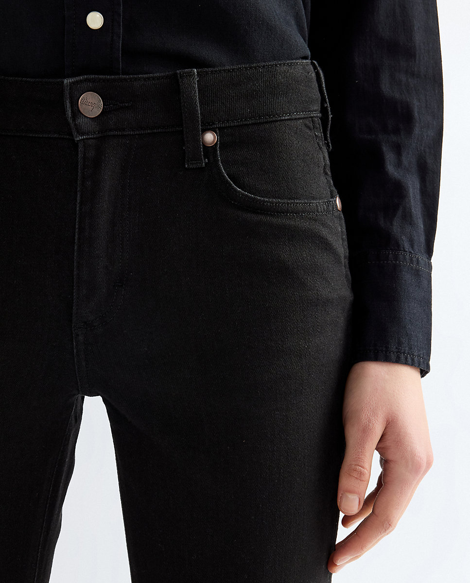 Vaquero de mujer recto dallas de tiro medio - Wrangler - Negro Negro-4