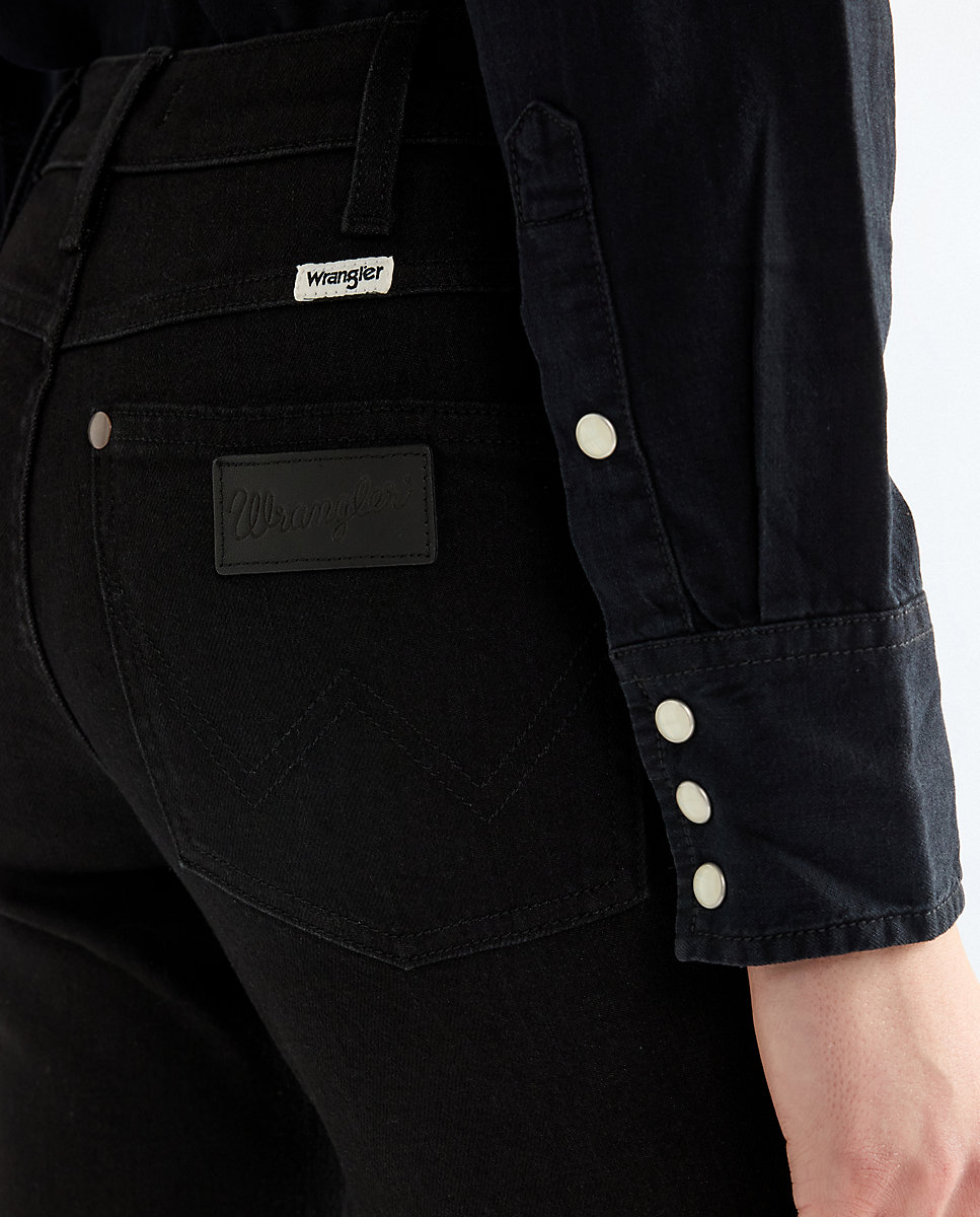 Vaquero de mujer recto dallas de tiro medio - Wrangler - Negro Negro-5