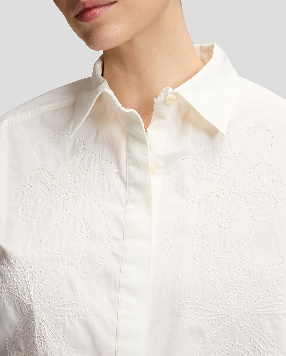 Camisa de mujer de manga larga a rayas - Lee - Blanco Blanco-5