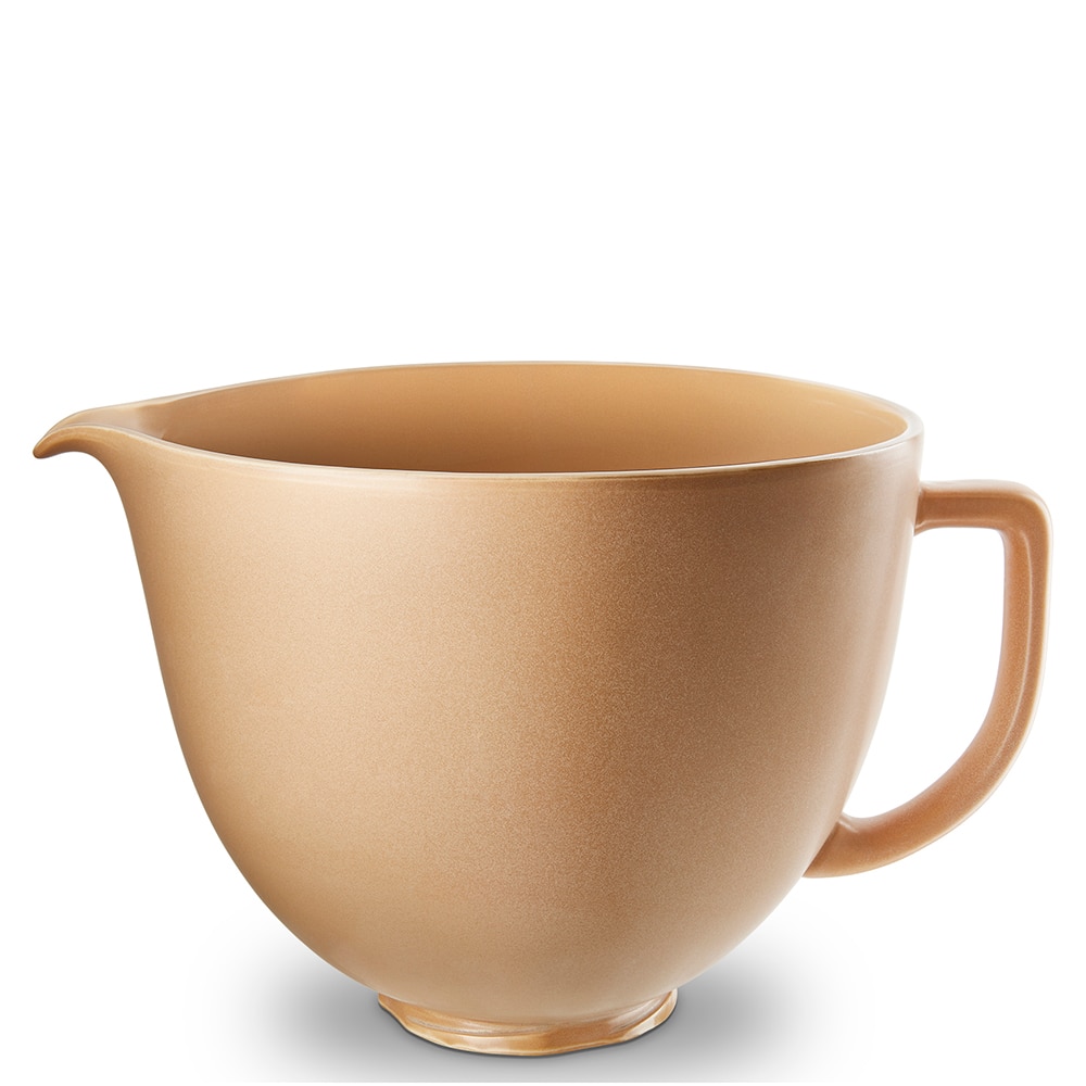 Bol de cerámica Fried Clay KitchenAid 5KSM2CB5PFC apta para microondas - Crema Crema-2