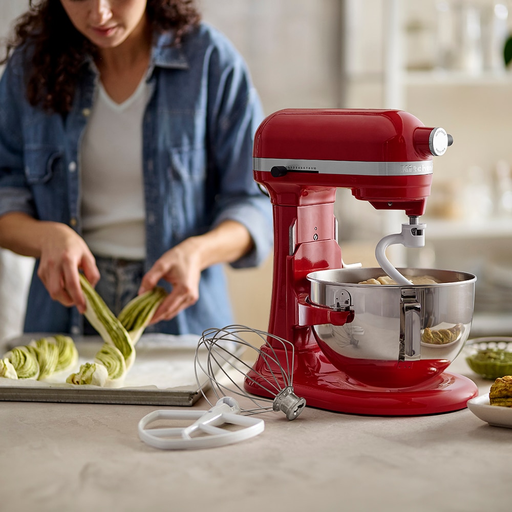 Imagen 6 de Robot de cocina KitchenAid 5KSM55SXXE Heavy Duty - Rojo Rojo