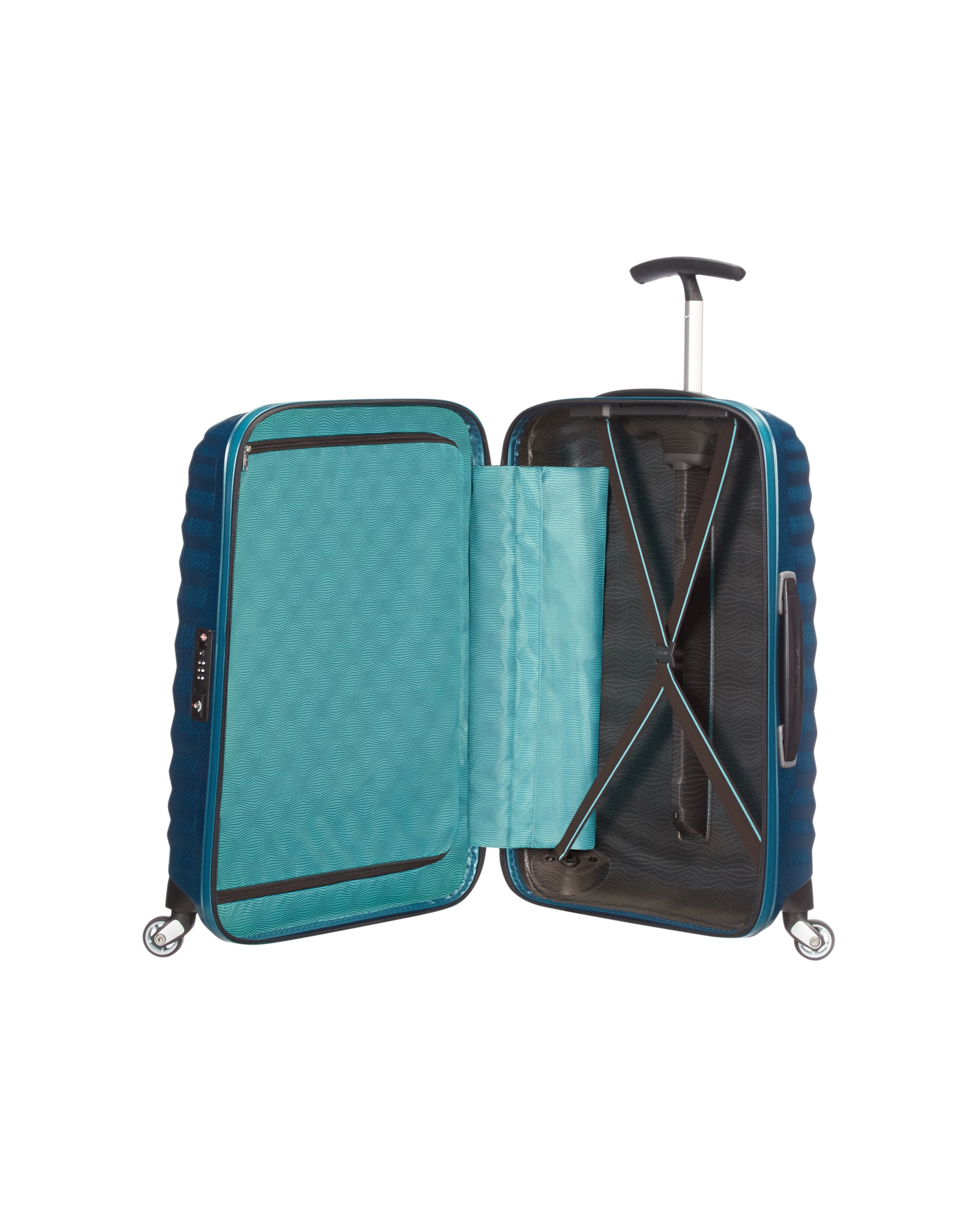 Maleta de cabina Lite-Shock Spinner 55/20 rígida con capacidad de 36 L - Samsonite - Azul Azul-3