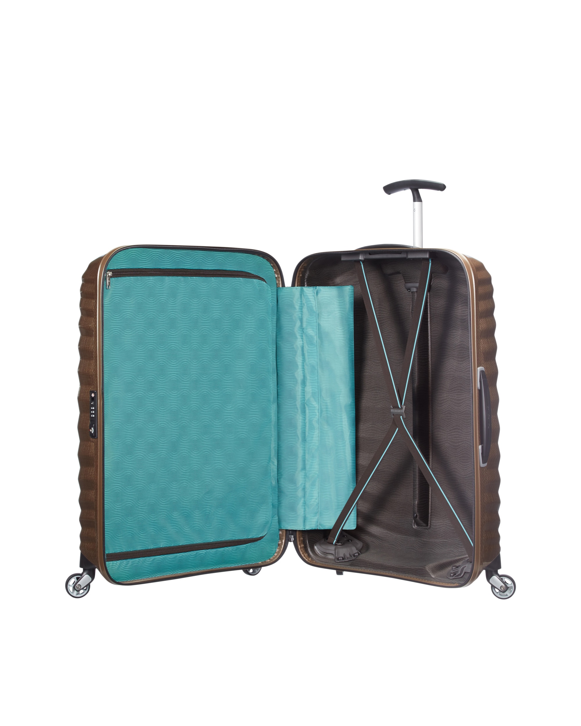 Imagen 3 de Maleta mediana Lite-Shock Spinner 69/25 rígida con capacidad de 73 L - Samsonite - Marrón Marrón