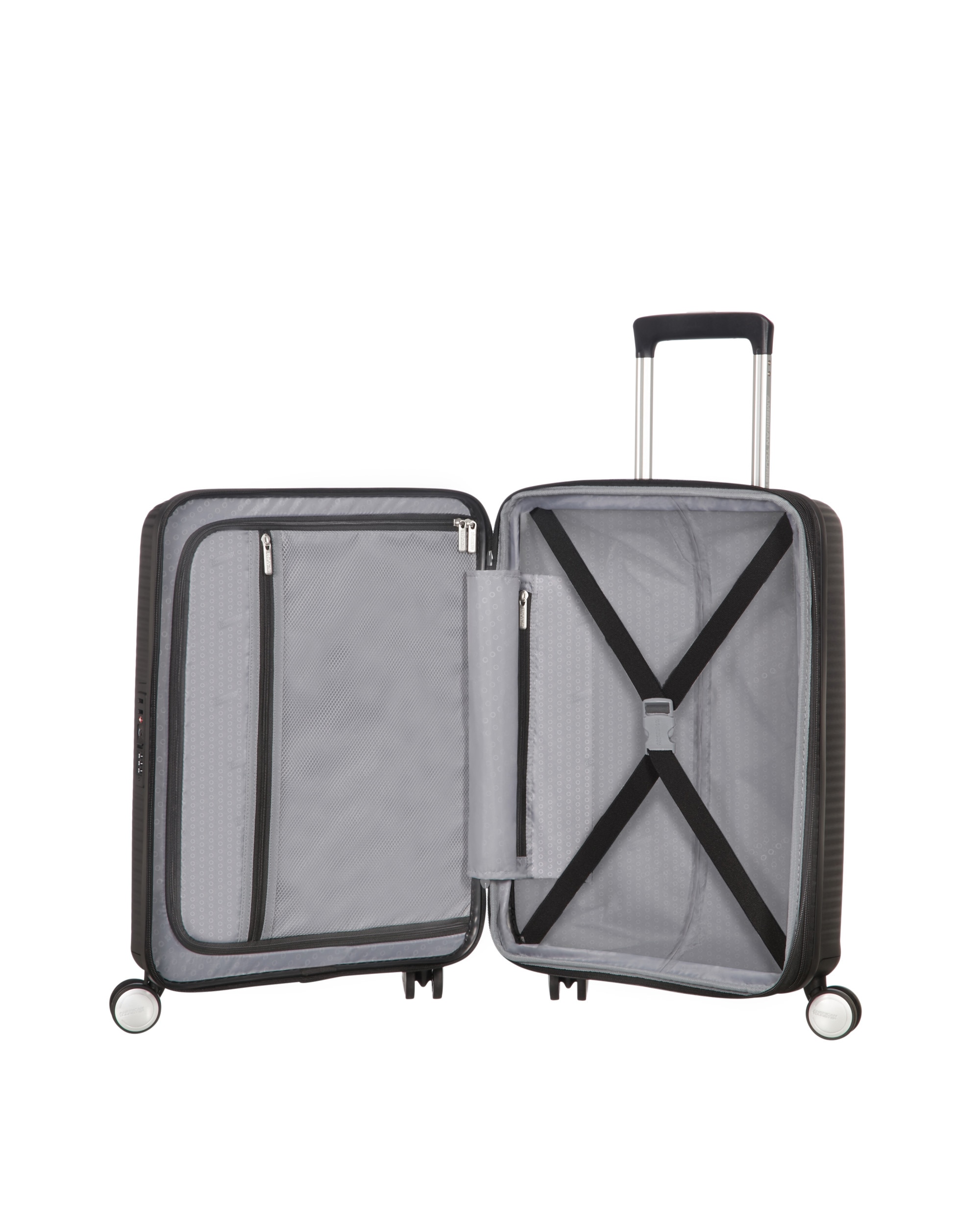 Maleta de cabina Soundbox Spinner 55/20 Tsa Exp rígida con capacidad de 35,5 L - American Tourister - Negro Negro-3