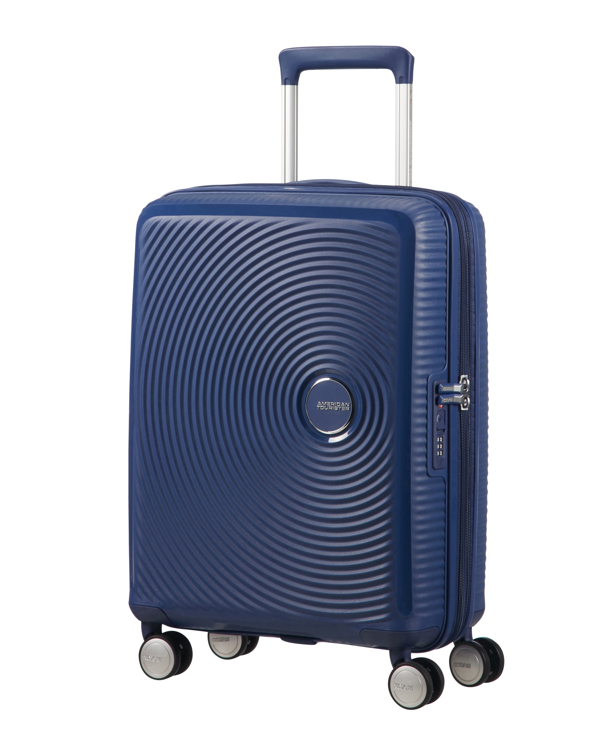 Maleta de cabina Soundbox Spinner 55/20 Tsa Exp rígida con capacidad de 35,5 L - American Tourister - Azul marino Azul marino-1