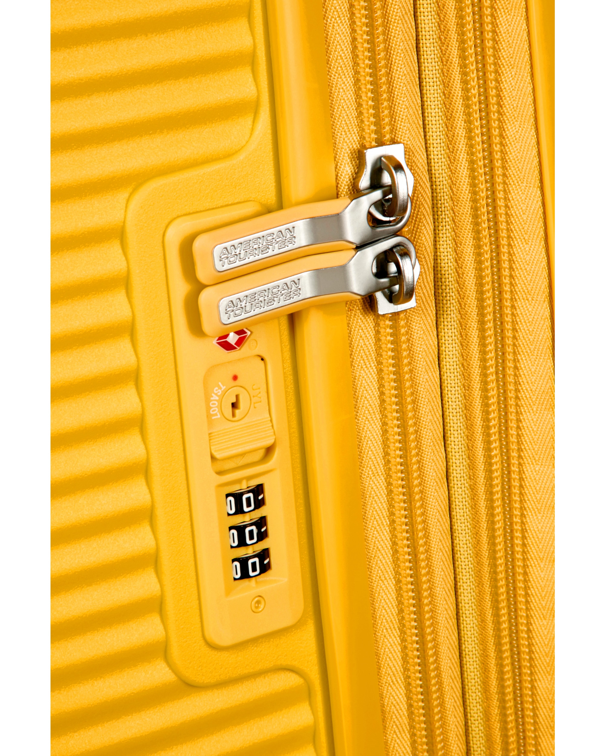 Maleta de cabina Soundbox Spinner 55/20 Tsa Exp rígida con capacidad de 35,5 L - American Tourister - Oro Oro-4