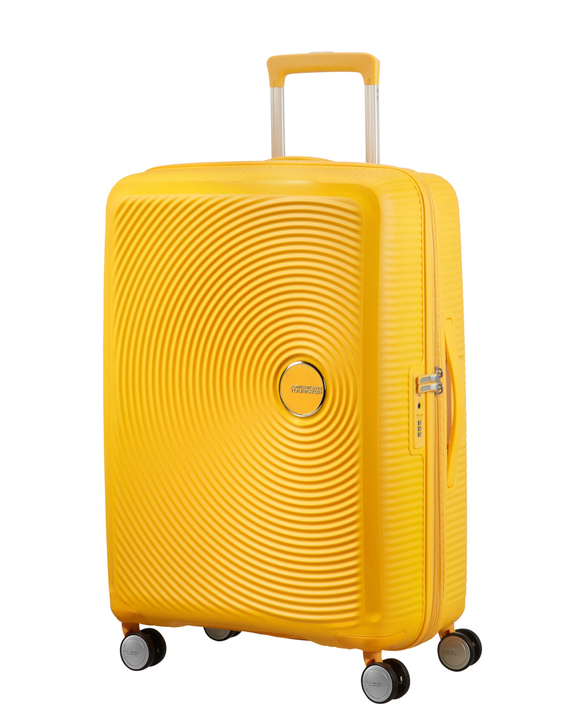 Maleta mediana Soundbox Spinner 67/24 Tsa Exp rígida con capacidad de 81 L - American Tourister - Oro Oro-1