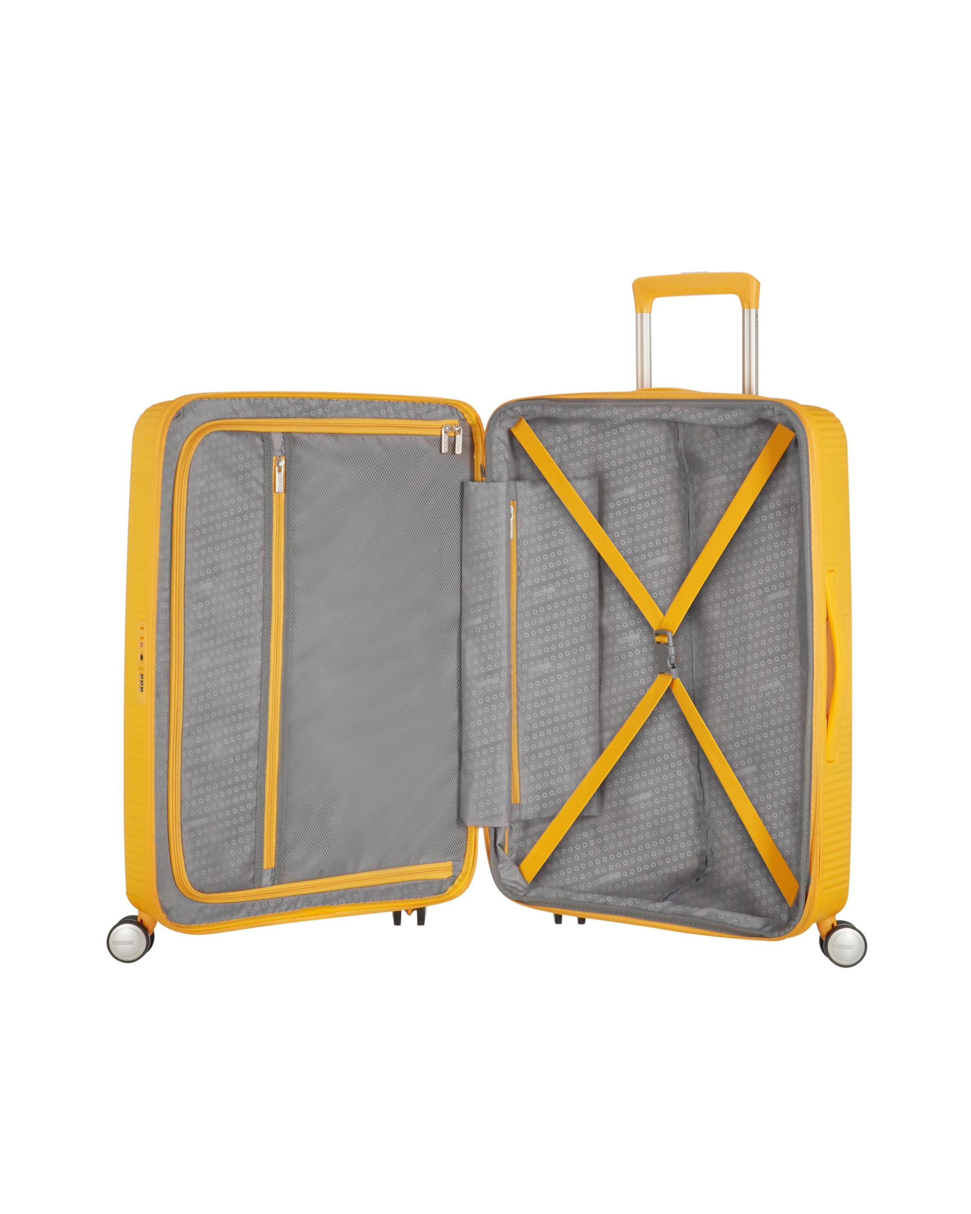Maleta mediana Soundbox Spinner 67/24 Tsa Exp rígida con capacidad de 81 L - American Tourister - Oro Oro-3