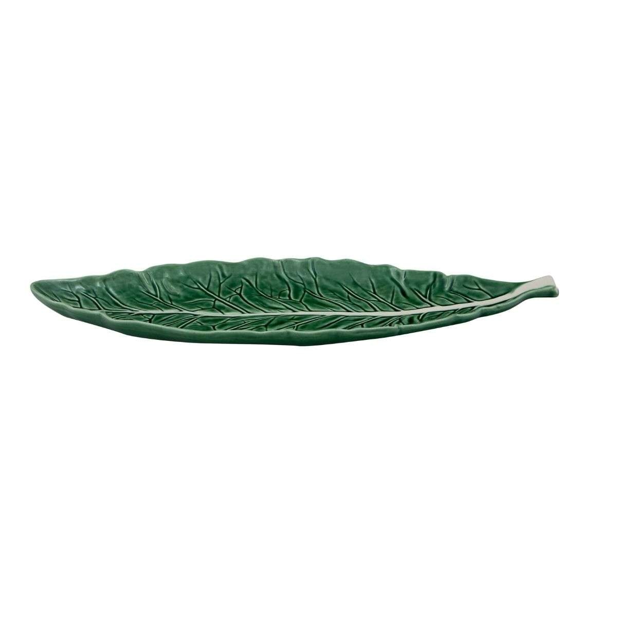 Imagen 1 de Fuente con forma de hoja estrecha Natural Couve Bordallo Pinheiro Verde