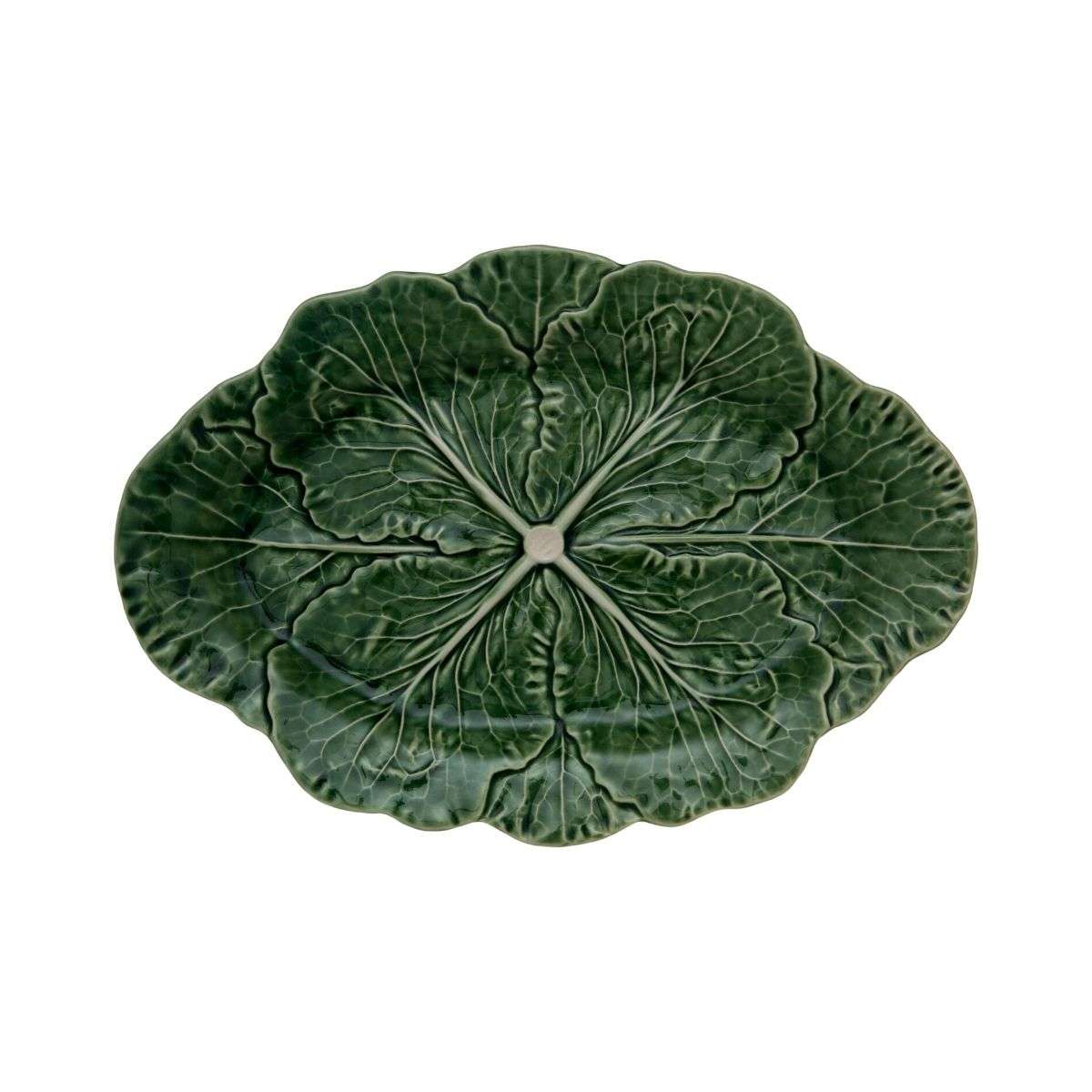 Imagen 0 de Fuente Oval Natural Couve Bordallo Pinheiro Verde