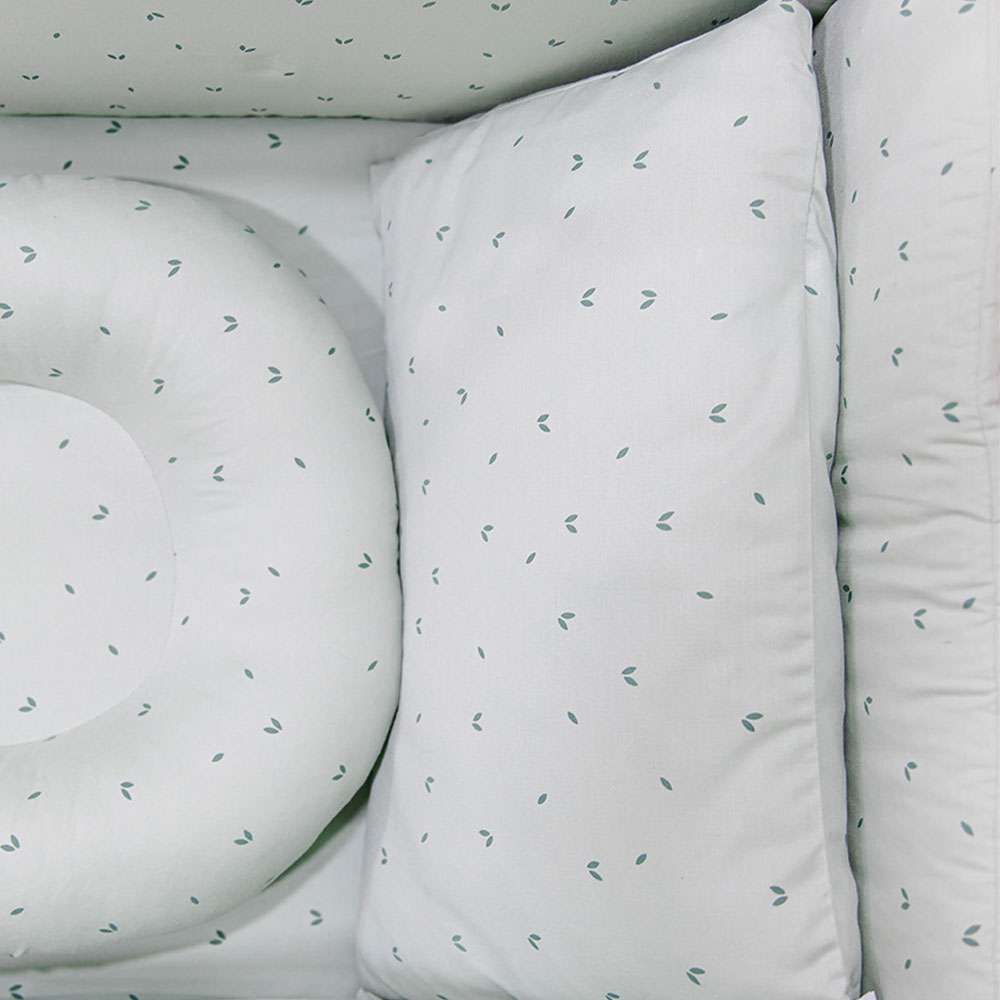 Pack Funda nórdica + funda almohada + relleno Gloop - Verde claro Verde claro-2