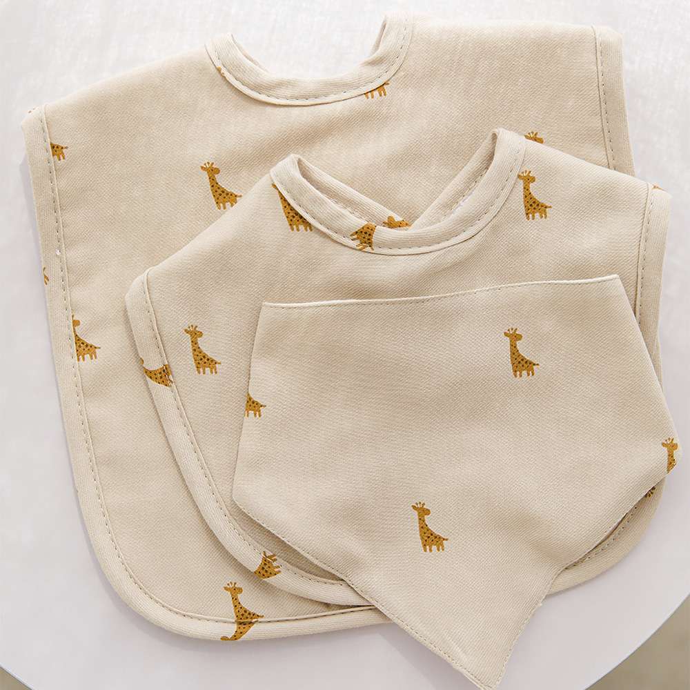 Pack 2 Babero XL Gloop - Crema Crema-2
