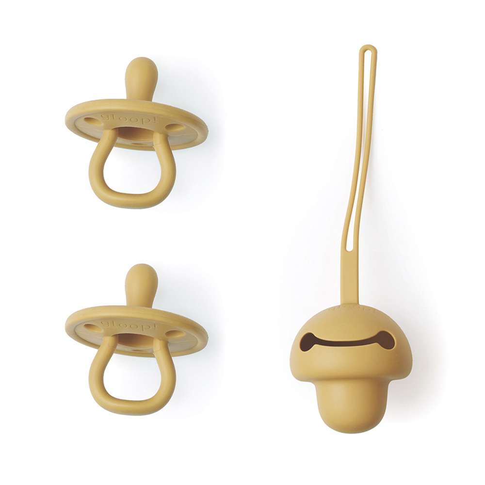 GLOOP! - Set 2 chupetes + Funda de silicona Gloop.