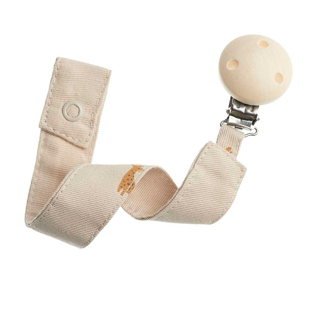 Cadena para chupete de tela Gloop Safari - Beige Beige-1
