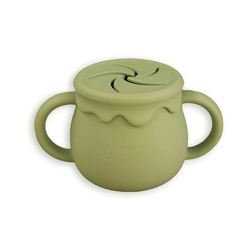 Imagen 0 de Vaso de silicona 3 en 1 Gloop Verde Oliva