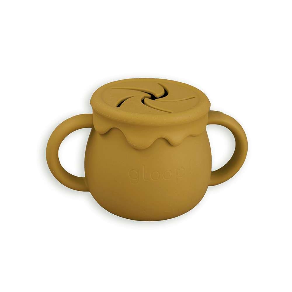Imagen 0 de Vaso de silicona 3 en 1 Gloop Mostaza