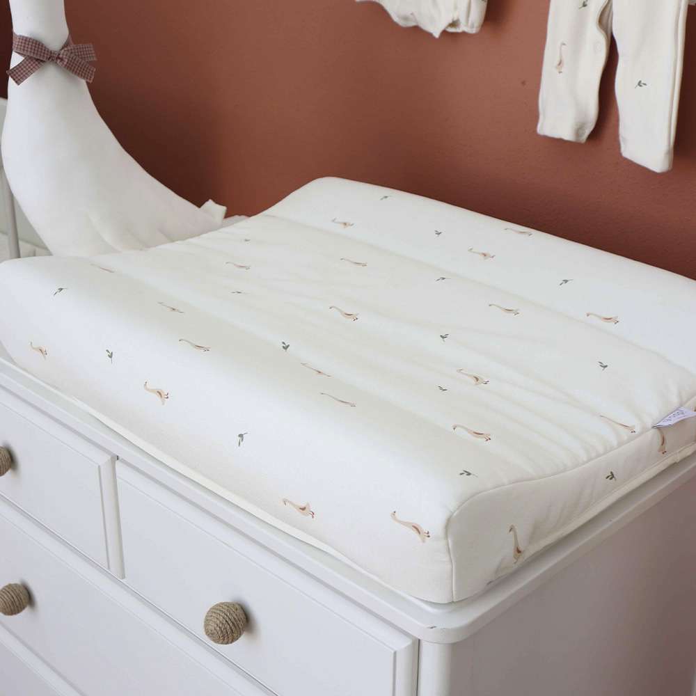 Funda para cambiador Gloop 65x50cm - Blanco Algodón Blanco Algodón-2