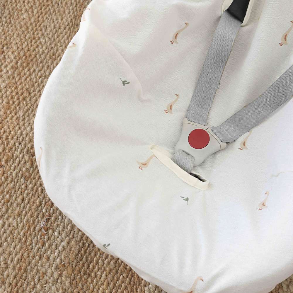 Imagen 4 de Funda asiento de coche Gloop - Blanco Algodón Blanco Algodón