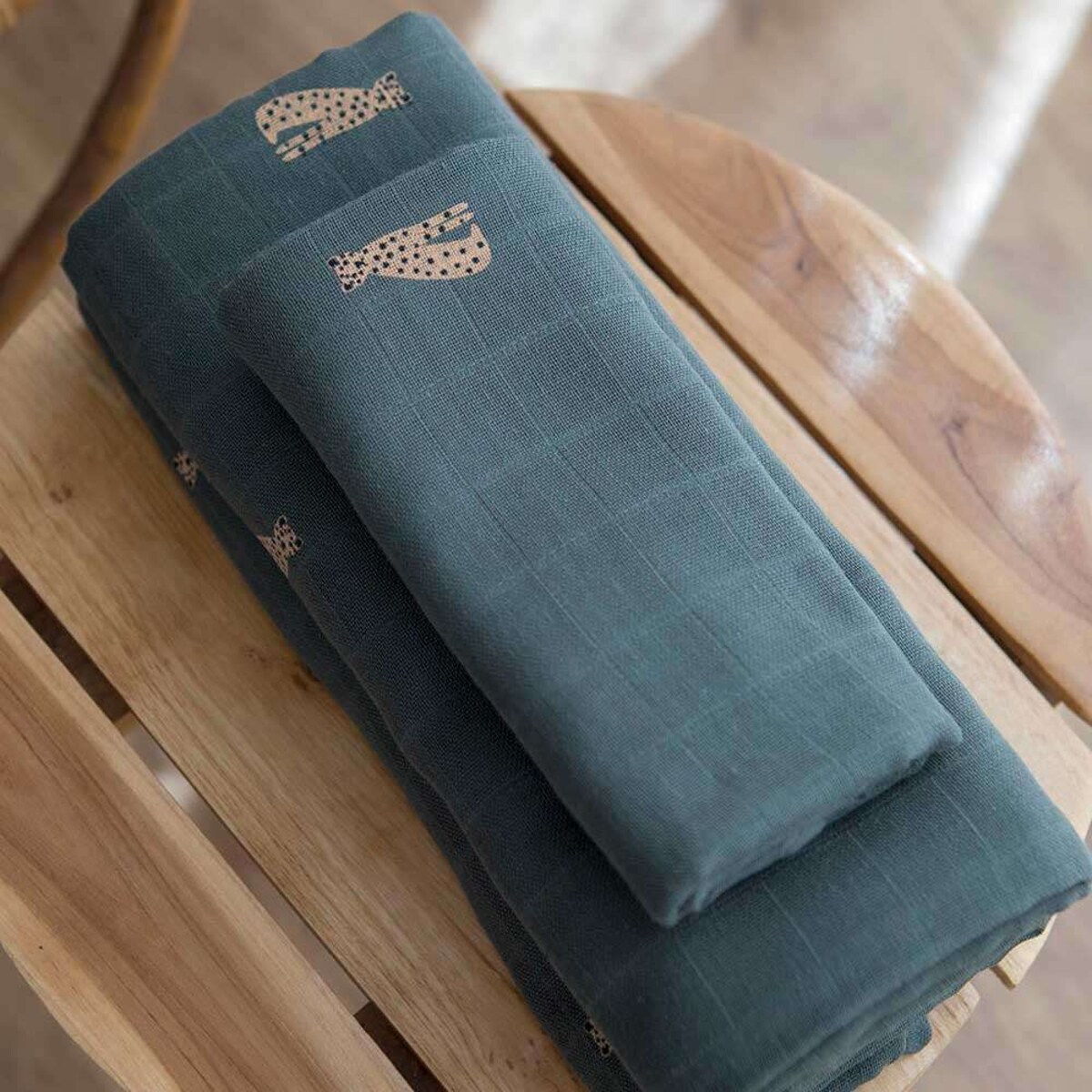 Pack 2 muselinas 50x50cm Gloop Savana Verde-4