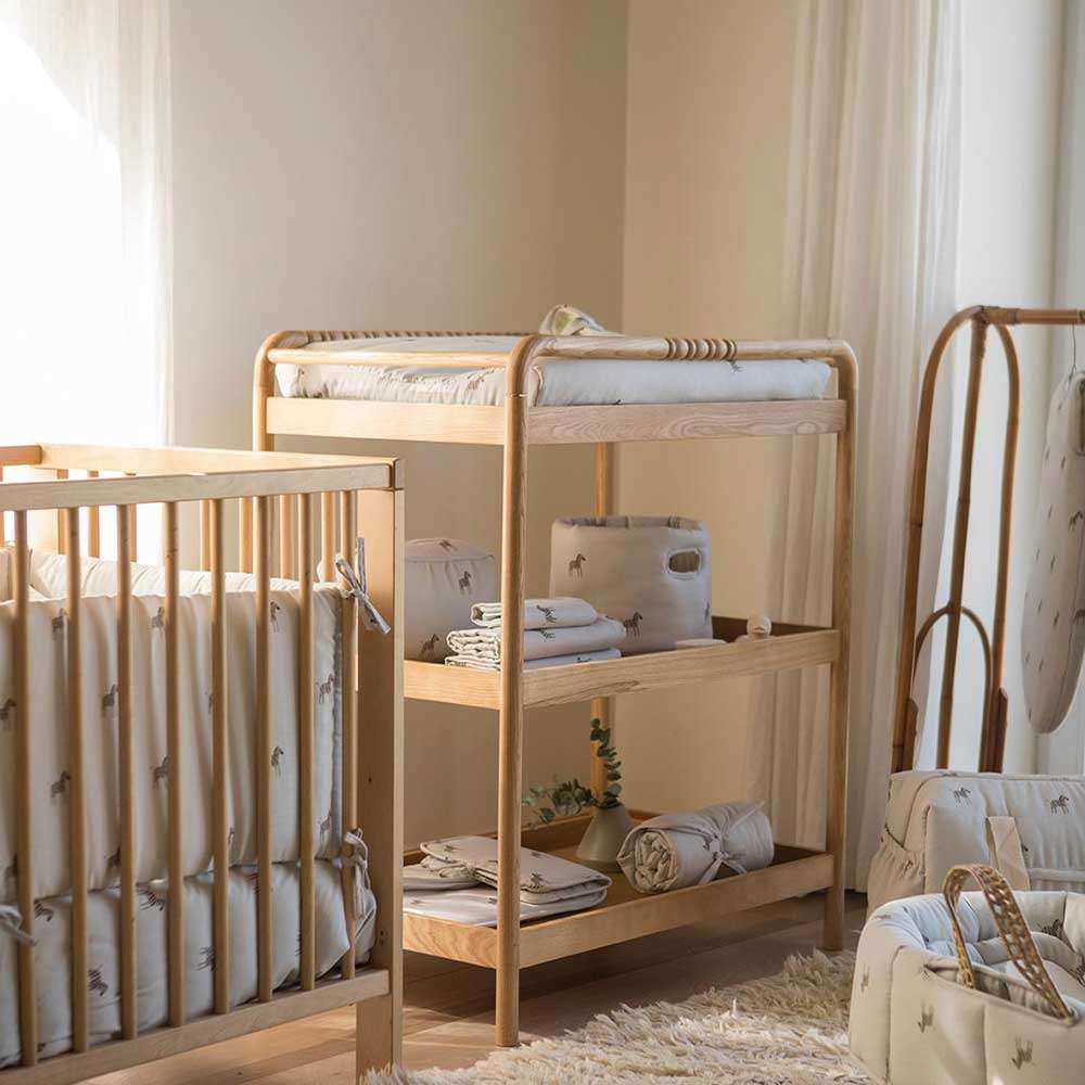 Funda para cambiador Gloop 65x50cm - Beige Beige-4
