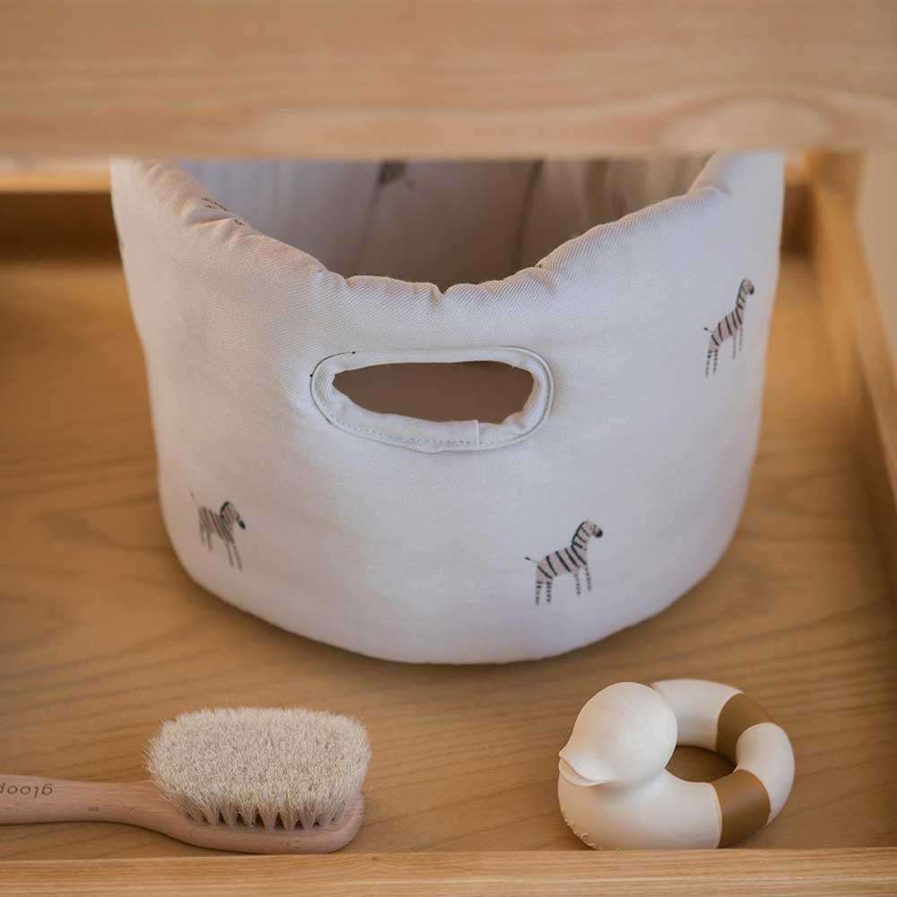 Cesta de tela Bebé Gloop - Beige Beige-3